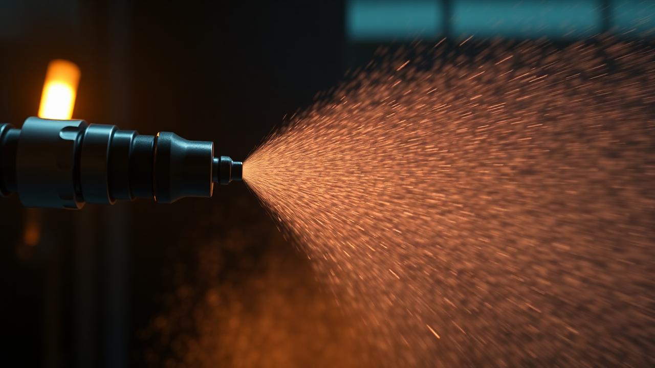 Dieselspridare med finfördelad spraybild i testkammare